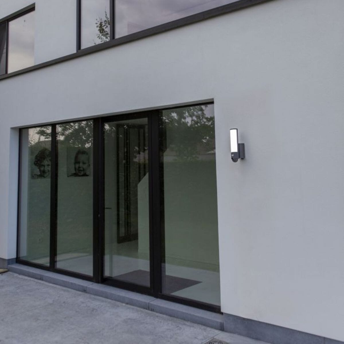 Elara Wall Light With PIR & Camera - Dark Grey Wall Lights Lutec 