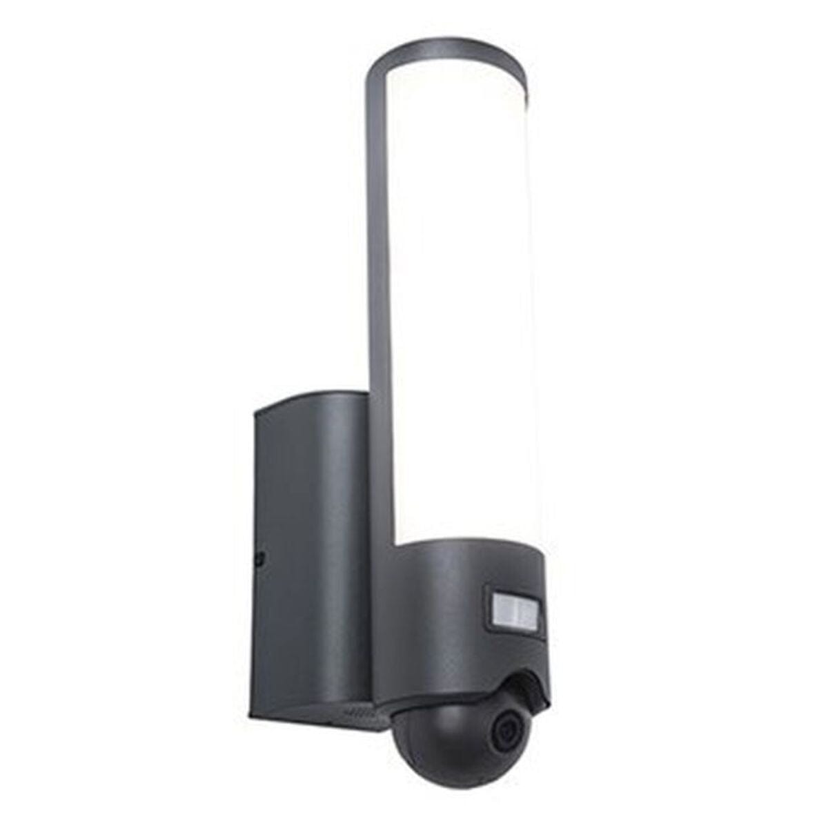 Elara Wall Light With PIR & Camera - Dark Grey Wall Lights Lutec 