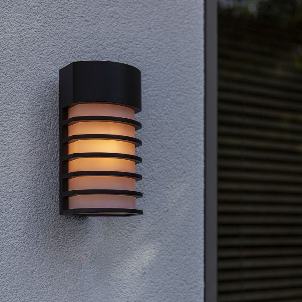 Fulton Integrated LED Wall Light - Matt Black Wall Lights Lutec 