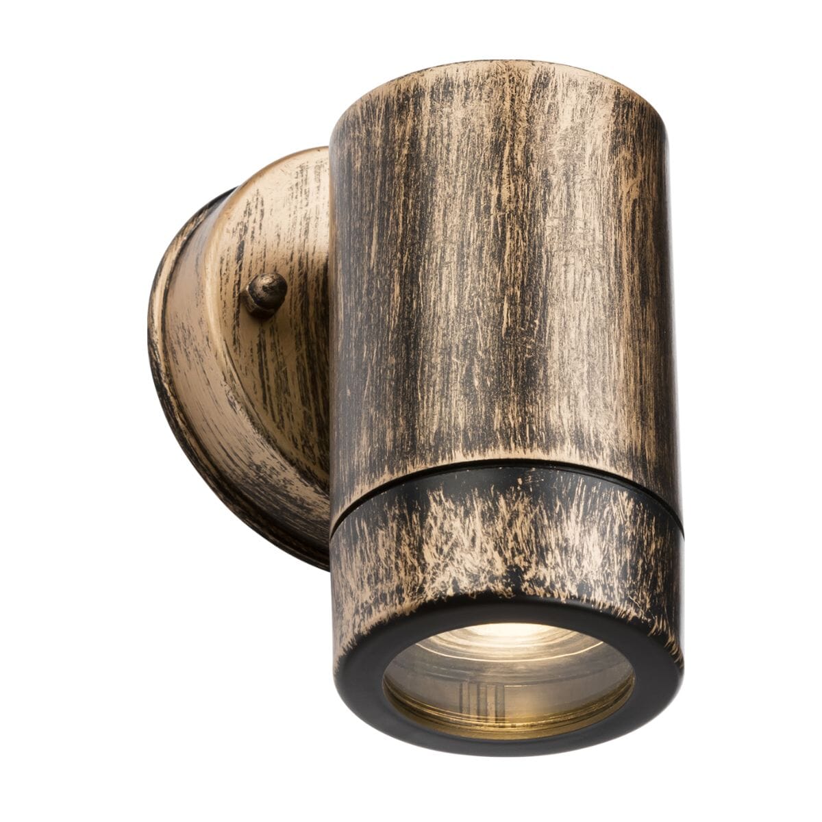 Knightsbridge Eamon Polycarbonate Single Wall Light Wall Lights Knightsbridge Brushed Brass 