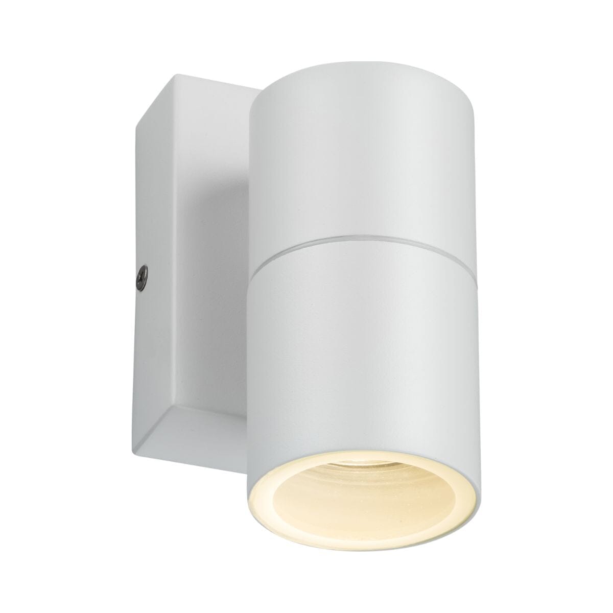 Knightsbridge Fixed Single Wall Light with Photocell Sensor Wall Lights Knightsbridge White 