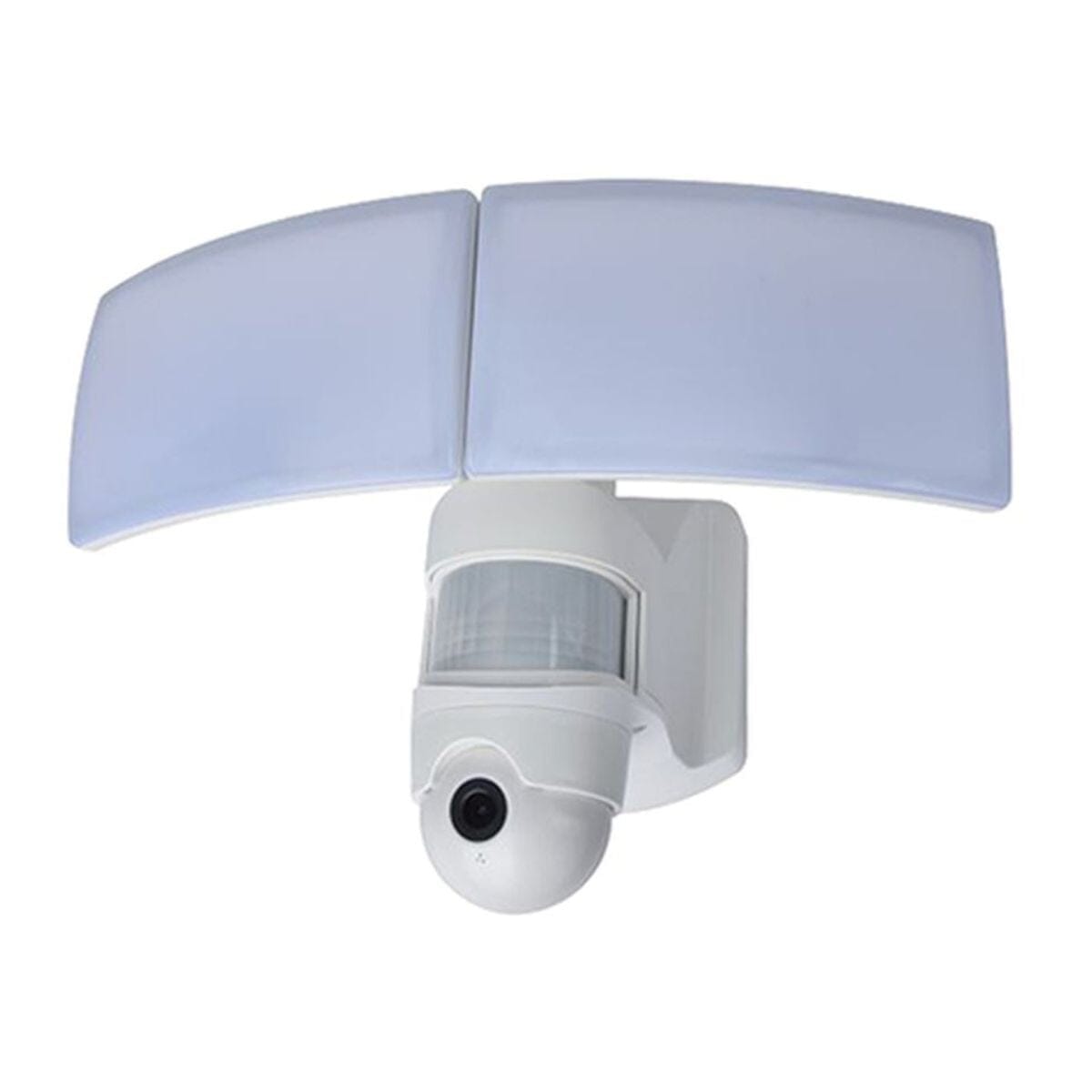 Libra Wall Light With PIR & Camera - White Wall Lights Lutec 