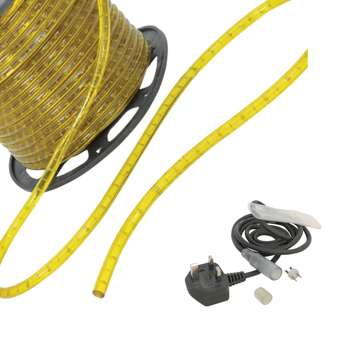 Lyyt 230V Rope Light - Yellow (Custom Length) Rope Lights Lyyt 5M Yes 