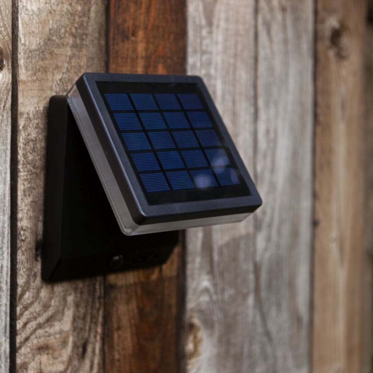 Moza Solar Portable Light With PIR Sensor - Matt Black Wall Lights Lutec 