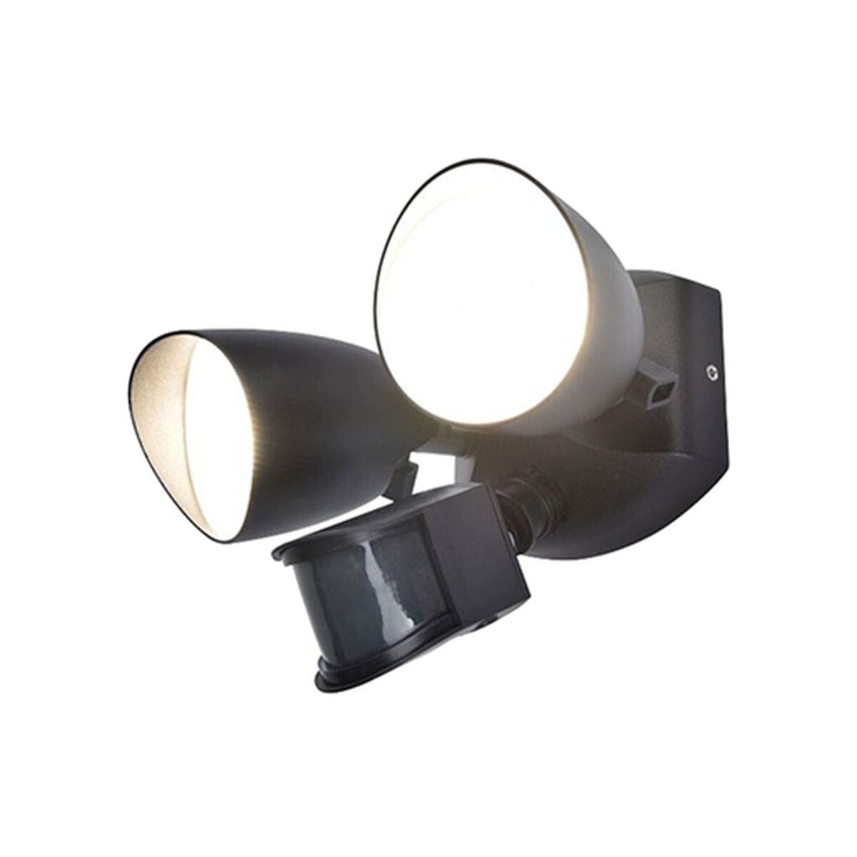 Shrimp Wall Light With PIR Sensor - Matt Black Wall Lights Lutec 