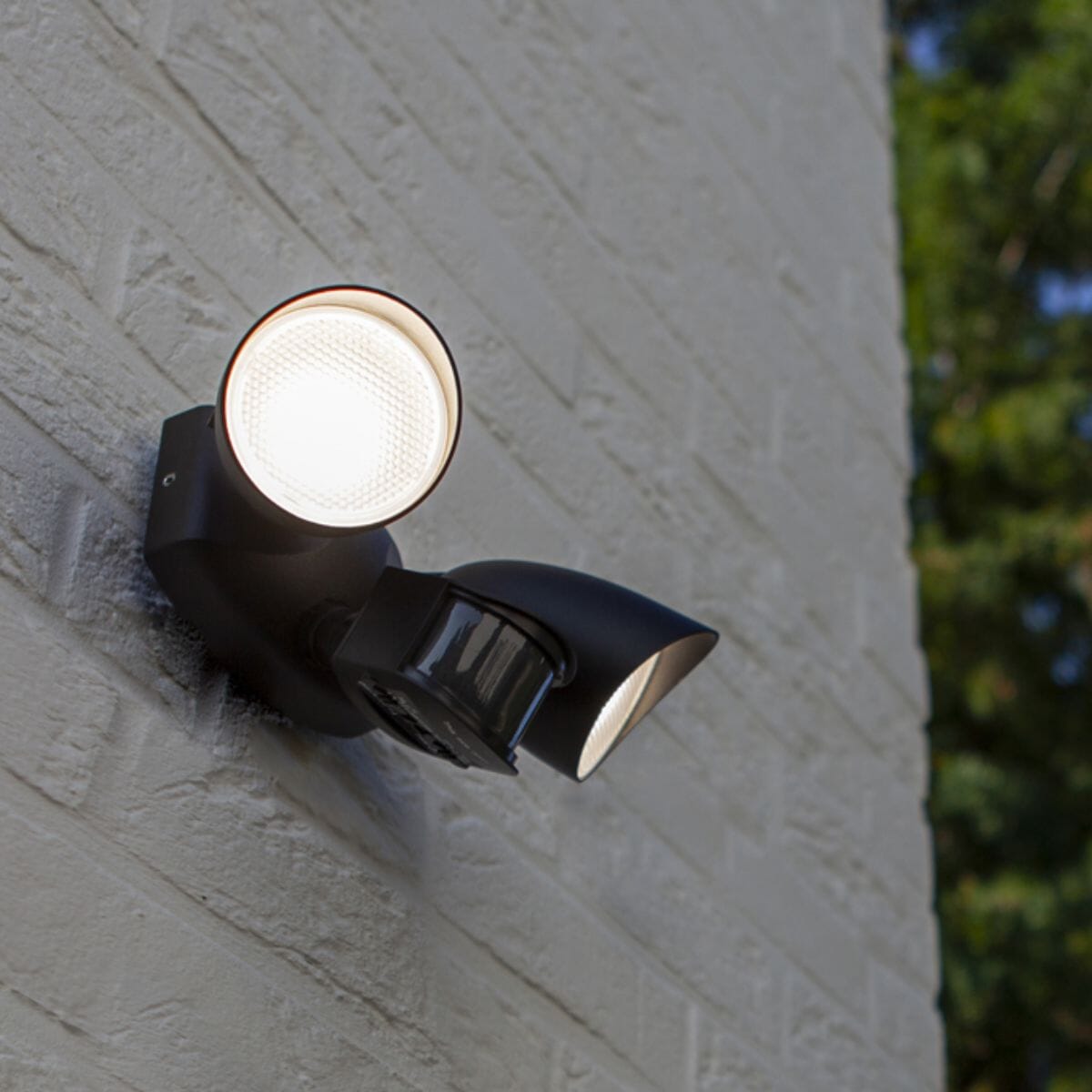 Shrimp Wall Light With PIR Sensor - Matt Black Wall Lights Lutec 