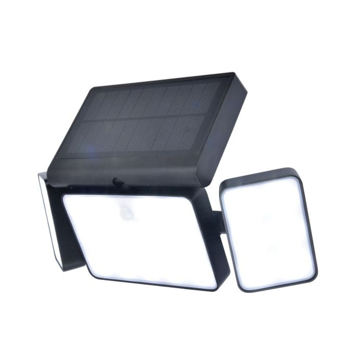 Tuda Solar Wall Light With PIR Sensor - Matt Black Wall Lights Lutec 